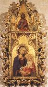 Madonna and Child with Angels and the Saviour Simone Martini